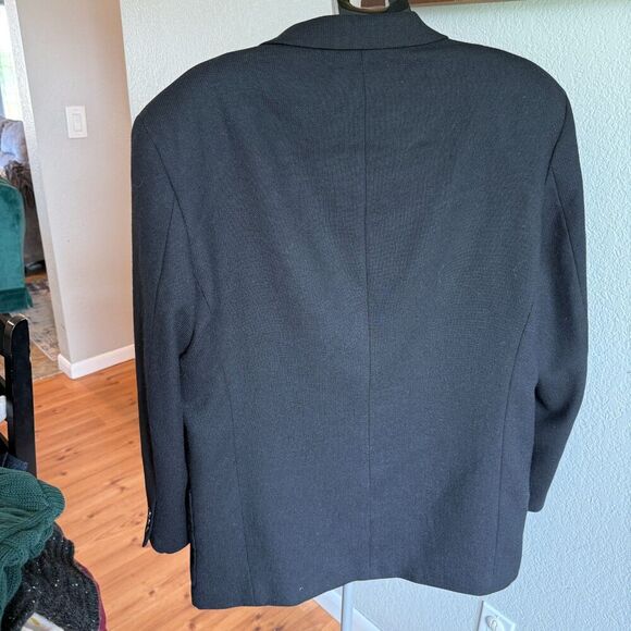 Pronto Uomo 100% Wool Men's Button Blazer Suit Jacket Professional Work XL Tall - Picture 2 of 5